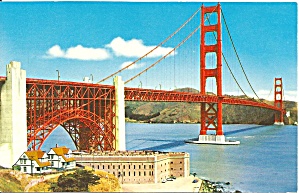 San Francisco Golden Gate Bridge Postcard P36366