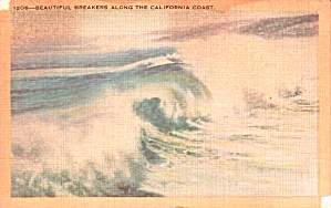 Beautifull Breakers Along The California Coast P38203