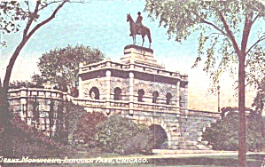 Chicago Il Lincoln Park Grant Monument P40153
