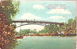 Chicago Il Lincoln Park High Bridge Lagoon P40154