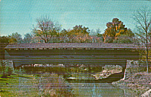 North Of York Pennsylvania Bentzel S Mill Bridge Postcard P40478