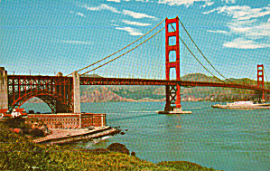Golden Gate Bridge California Postcard P40509