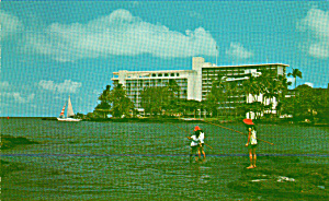 Naniloa Surf Hilo Hawaii Postcard P40458