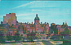 Baltimore Maryland Johns Hopkins Hospital Postcard P41128