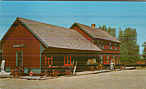 Nevada City Montana Depot Postcard P41224