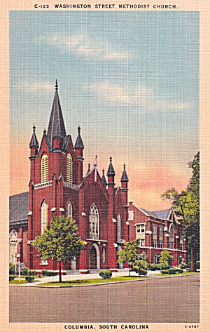 Columbia Sc Washington Street Methodist Church P41483f