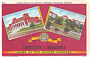 Minneapolis Mn University Of Minnesota Capus Viws Golden Gophers P41517f