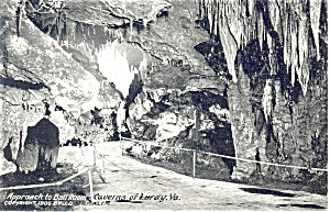 Luray Va Luray Caverns Ballroom Approach Postcard P4934