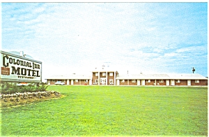 Mercer Pa Colonial Inn Motel Postcard P6201