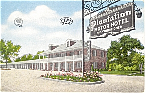 New Orleans La Plantation Motor Hotel Postcard P6892