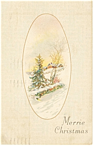 Merrie Christmas Postcard P7274 1919