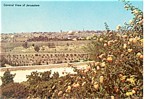 General View Of Jerusalem Israel Postcard P7410
