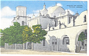 Mission San Xavier Tucson Arizona Postcard P8858