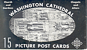 Washington Cathedral Washington Dc Souvenir Folder Sf0332