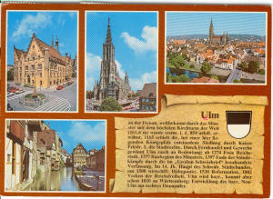 Ulm Germany Multiview Postcard V0050