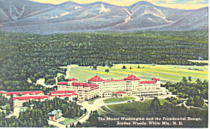 Mt Washington Hotel Bretton Woods Nh Postcard W0854
