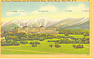 Mt Washington Hotel Bretton Woods Nh Postcard W0856 1951