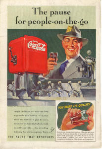 Coca Cola Ad X0171 Feb 1941 People On The Go