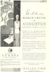 Italian Lines Augustus World Cruise Ad ad0633