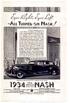 1934 Nash Full Line Ad auc033403