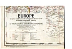 Map of Europe 1969 National Geographic auc076422