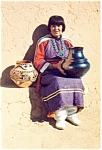 Maria The Pottery Maker NM Postcard cs0012