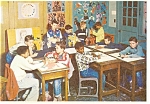Boys Town NE Grade School Art Room Postcard cs0024