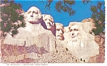Mt Rushmore Black Hills SD Postcard cs0162