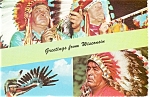 Native Americans of Wisconsin Postcard cs0177