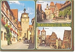 Rothenburg o d Tauber Bavaria Germany Postcard cs0261