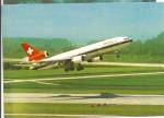 SWISSAIR DC-10-30 Takeoff postcard cs10582
