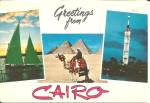 Cairo Egypt Three Views postcard cs11449