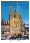 Barcelonia Spain Basilica De La Sagrada Familia Postcard CS12905