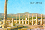 Sabastia Israel Roman Ruins Postcard cs1380