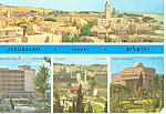 Jerusalem Israel Multi Views Postcard cs1387 1970