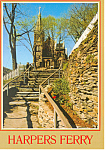 St Peters Church  Harpers Ferry WV Postcard cs1634