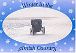 Winter in the Amish Country Postcard cs1799
