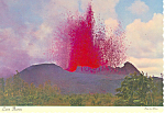 Volcano Eruption Kapoho Hawaii  Postcard cs2388