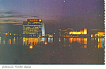 Skyline at Night Jacksonville Florida Postcard cs2518
