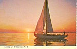 Sailing in Wildwood New Jersey Postcard cs2809
