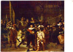 The NIght Watch Rembrandt Color Postcard cs5894
