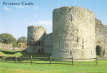 Pevensey Castle East Suffix England Postcard cs6217