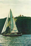 American Sailboat Rounding Twillingate Long Point New Foundland cs7544