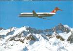 Swissair DC-9 over the Swiss Alps cs9210