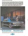 1981 Chevrolet Caprice Classic Ad jan1592