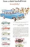 1956 Chevrolet  Wagon Line Ad jan1596