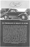 1935 Chevrolet  Sport Coupe Ad jan1686