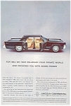 1963 Lincoln Continental  Private World Ad jan1898