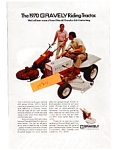 1970 Gravely Riding Tractor Ad jun1836