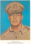 Needlework Portrait of General MacArthur Postcard lp0106